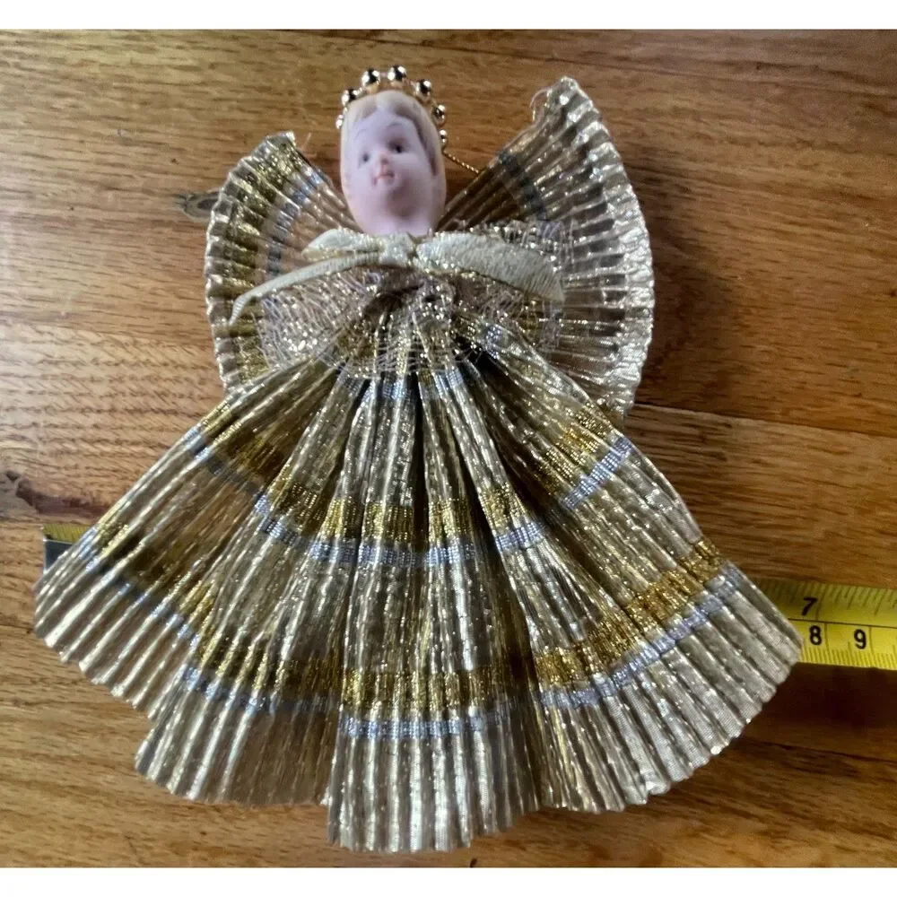 Vintage Christmas Angel Ornament 8